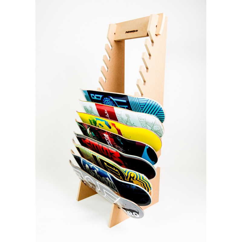 Skateboard Longboard Snowboard Floor Display Rack (The Deckhand)
