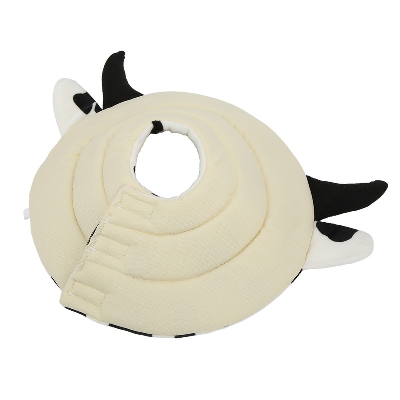 Cat Elizabeth Cone Cartoon Adjustable Cow Pattern After Surgery Recovery