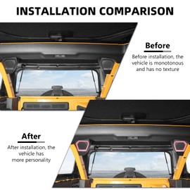 RAZPOY Tail Box Speaker Cover, Rear Trunk Speaker Audio Trim Compatible with Ford Bronco 2021-2024 Accessories, Pink