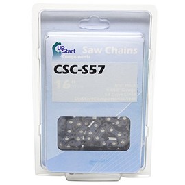 2-Pack 16" Semi Chisel Saw Chain Replacement for Cs 400, Cs 310, Cs 370, Cs 352, Cs 330t (3/8" Pitch, 0.050" Gauge, 57 Drive Links, S57)
