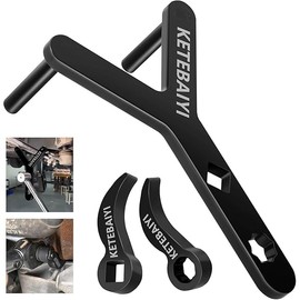 New upgraded lower control arm pry tool, suspension removal, pry bar wrench adapter head, casing removal and pry bar adapter tool set designed for use with 1/2" drive extension breaker bars (Style A)