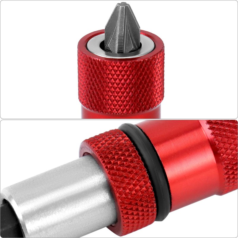 QWORK® 2Pcs Magnetic Drill Bit Holder 1/4 Inch Hex Shank