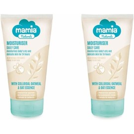 AIdi-Mamia | Naturals | Moisturiser Daily Care | Moisturises Baby's Dry and Delicate Skin for 24 Hours | With Colloidal Oatmeal & Oat Essence | 150mL [TWIN PACK]
