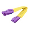 4pcs Recovery Alloy Wheel Securing Link Straps Trailer Transporter Yellow/Purple