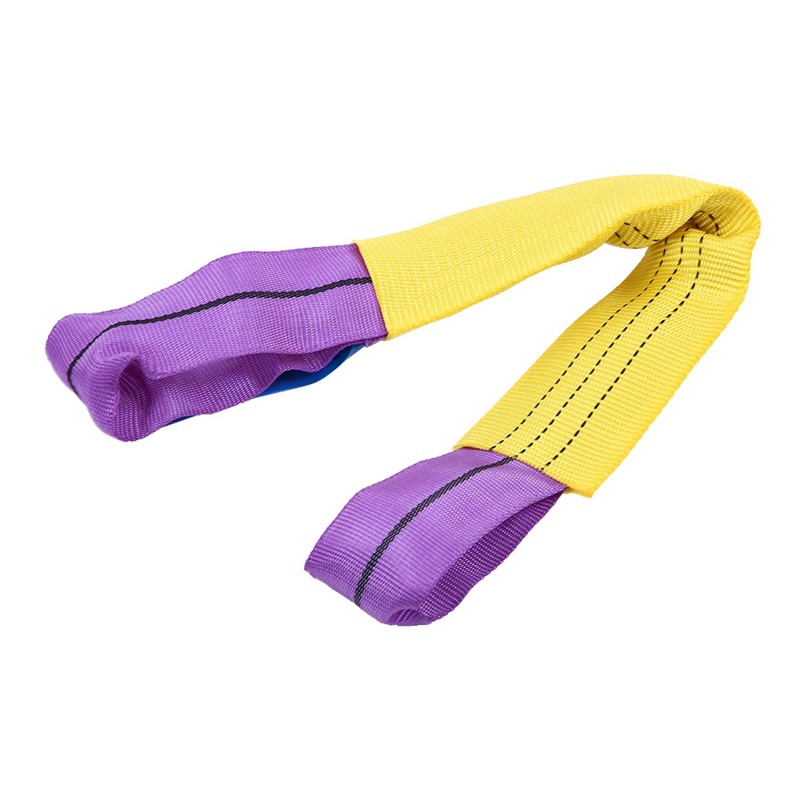 4pcs Recovery Alloy Wheel Securing Link Straps Trailer Transporter Yellow/Purple