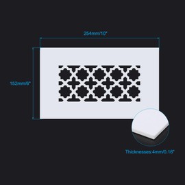 PATIKIL Air Vent Cover Grille for 7.5"x3.5" Duct Opening, Acrylic Glass (PMMA) Decorative Wall Ceiling Hole Cover Register for Home Ventilation Decor