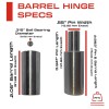 Sidco Supply 4” Inch Weldable Barrel Hinges – Heavy Duty