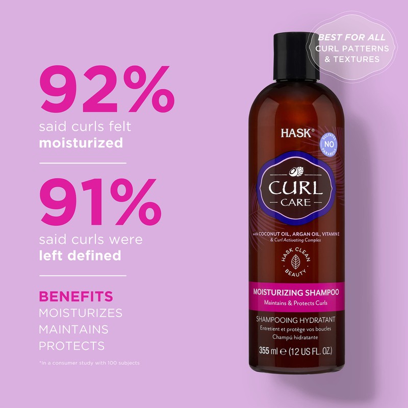 HASK Curl Care Moisturising Shampoo 355ml
