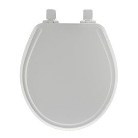 MAYFAIR 848SLOWB 000 Toilet Seat will Slow Close, Never Loosen and Easily Remove, ROUND, Durable Enameled Wood, White
