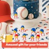 Lyreh 50pcs Miniature Baseball Ducks, PVC Funny Small Baseball Player