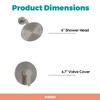 WRISIN Shower Faucet Set Brushed Nickel, Shower Valve and Trim