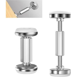 Earthquakeproof Tension Rod, Short 2.2 - 3.0 inches (56 - 76 mm) Furniture Fall Prevention, Set of 2, For Earthquake Prevention, For Narrow Gaps - Comes with Seal on Both Sides, Disaster Prevention