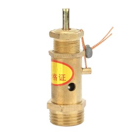 G1/2 Safety Valve Gas. Compressor Safety Valve. Pressure Relief Valve. Brass. For Boiler Steam Generators (7/8/10KG Optional) (10KG Pressure Bearing)