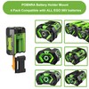 POBNRA 4 Pack Battery Holder Wall Mount Compatible with EGO