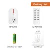 JTD 5X2 Wireless Remote Control Outlet Switch Smart Outlet Plug