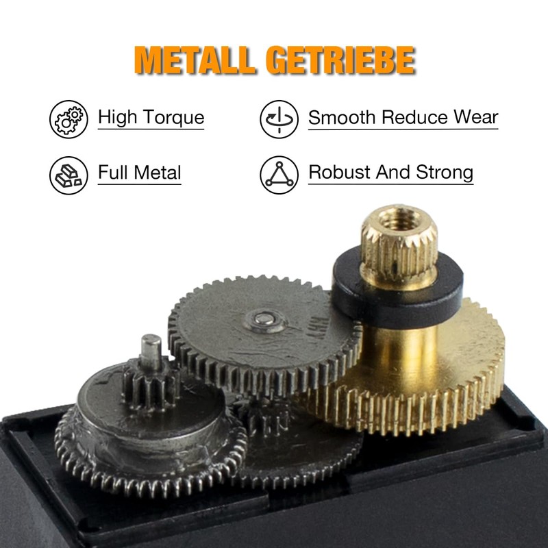 Hosyond 4Pack MG995 Servo Motors Digital RC Servo Metal Gears