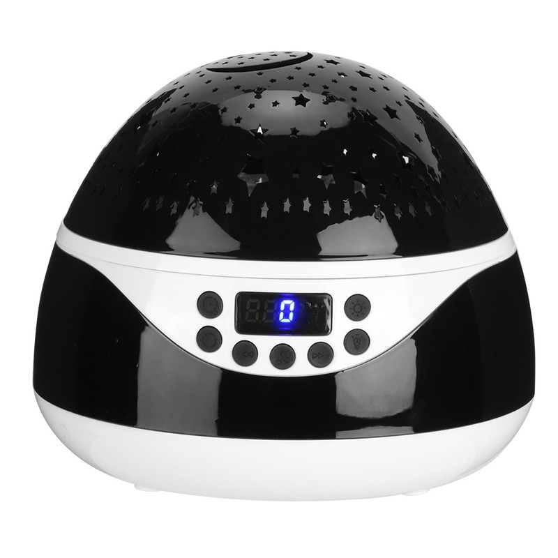 Star Pattern Projection Lamp Remote Control Ambient Rotating Colorful Night