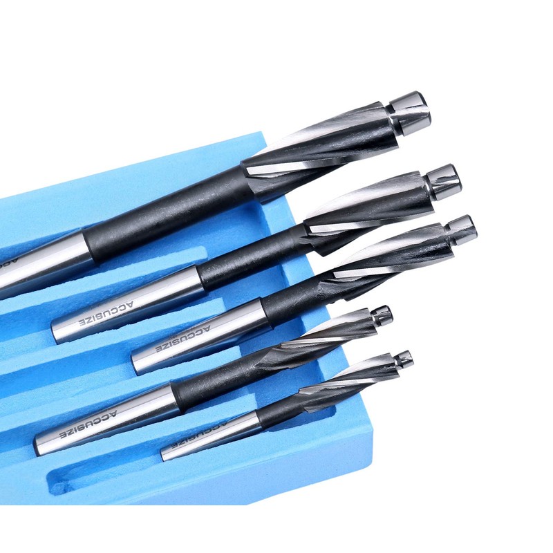 Accusize Industrial Tools 7 Pc Metric Hss Solid Capscrew Counterbore