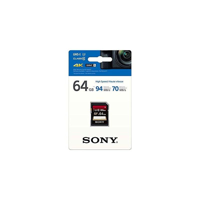 Sony SDXC Card 64GB Class 10 UHS-I Compatible SF-64UX2