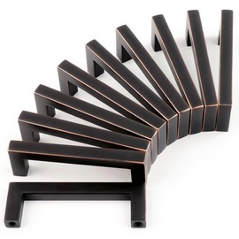 KOOFIZO Oil Rubbed Bronze Cabinet Pulls Bronze Cabinet Handles, 10 Pack 3 Inch Rubbed Bronze Hardware for Kitchen Cabinets Drawer Dresser 1816 Cupboard Bedroom Bathroom Vanity