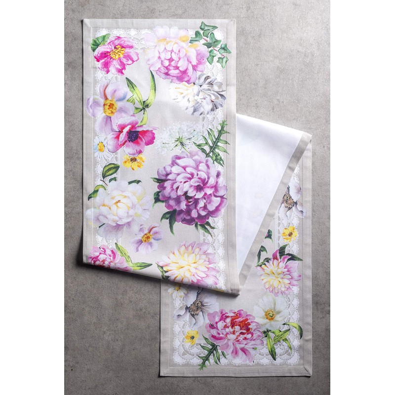 Maison d' Hermine Spring/Summer Table Runner, 100% Cotton, Decorative, Washable