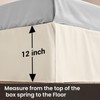 SGI bedding 12 Inch Drop Bed Skirt Full Size with
