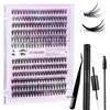 Wabuyao Cluster Lashes, Lash Extension Kit 30D 40D Individual Lashes