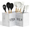 DTXIAQIAO Extra Large Kitchen Utensil Holder for Countertop, Three Compartment
