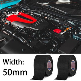 Outus Outus Wire Harness Cloth Electrical Tesa Tape Wire Loom Harness Automotive Heat Proof Cloth Tape for Automotive Electrical Wrap Protection Insulation Cable Fixed(8 Roll,50 mm)