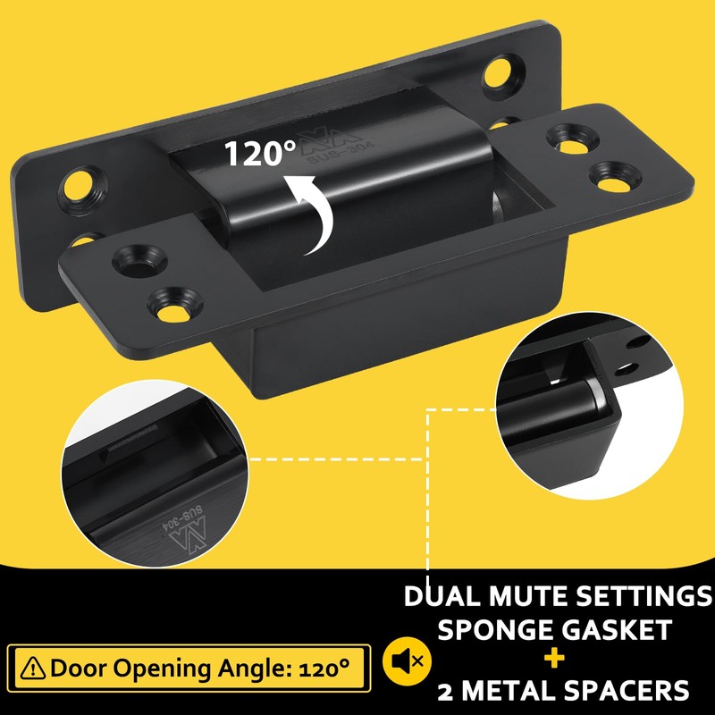 Hidden Door Hinge 5 Inch Hidden Hinges for Doors 2