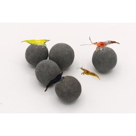 Awesome Industries Shrimp Tourmaline Balls with Calcium & Over 30 Elements That Improve Health, Color, Shedding, Breeding & Survival Rate (5 Pack Large)