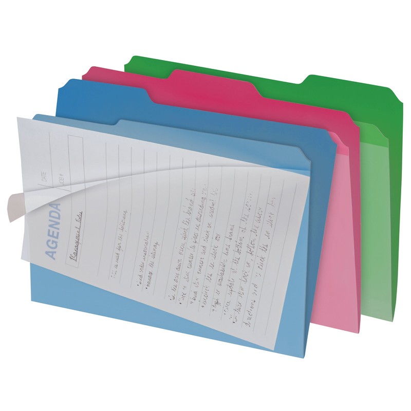 Find It Clear View File Folder with Clear Front Sheet,