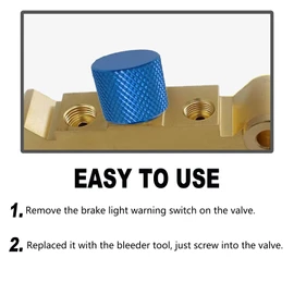 Brake Proportioning Valve Bleeder Tool, Valve Bleeding Tool Compatible with GM Combination Valves, PV2 PV4, Disc/Disc Disc/Drum 172-1353 172-1371 (Blue)