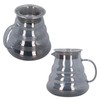 Electroplated Grey Coffee Pot High Borosilicate Glass Hand Coffee Server
