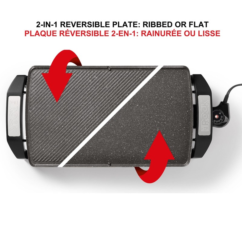 Starfrit The Rock Electric Reversible Grill & Griddle - Rock.Tec