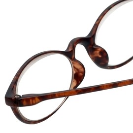 Calabria 719 Flexie Oval Reading Glasses +2.25 Tortoise Men/Women Bendable One Power Readers TR90 Flexible