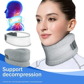RUSTOO Foam collar, adjustable neck support, soft and comfortable neck collar for the treatment of neck and spine injuries