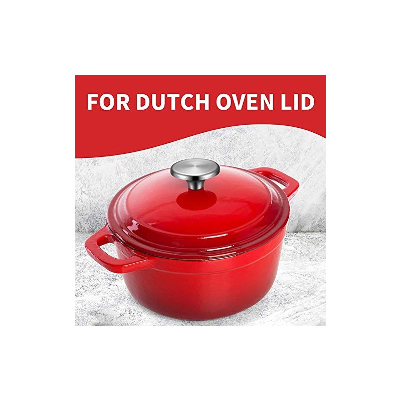 jingfei 4 Sets Dutch Oven Knob Stainless Steel Replacement Knob