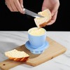 fanquare Porcelain Butter Jar with Lid, French Ceramic Butter Crock