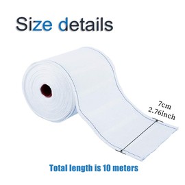 INCREWAY Curtain Tape, 10 Meters/10.9 Yards Polyester Curtain Heading Deep Pinch Pleat White Tape