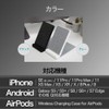 Owtec OWL-QI10W05-BK Wireless Charger Stand, Tabletop Stand, Rapid Charging, Fabric