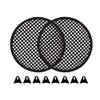Nippon America 1 Pair 10" Speaker Waffle Grill Clipless Grill for Speakers And Woofers GR-10