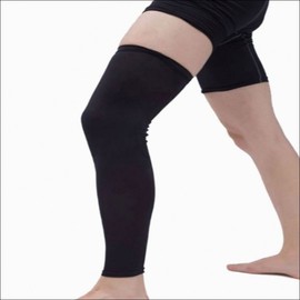 2-Pack Sports Long Leggings Knee Protector Knee Tights Gray/XL