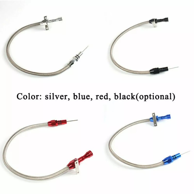 liuming79 Ford C4 Flexible Chrome Stainless Braided Transmission Dipstick Automatic