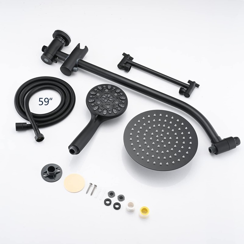 UCLIMAA Rainfall 8 Inch Round Shower Head with High Pressure