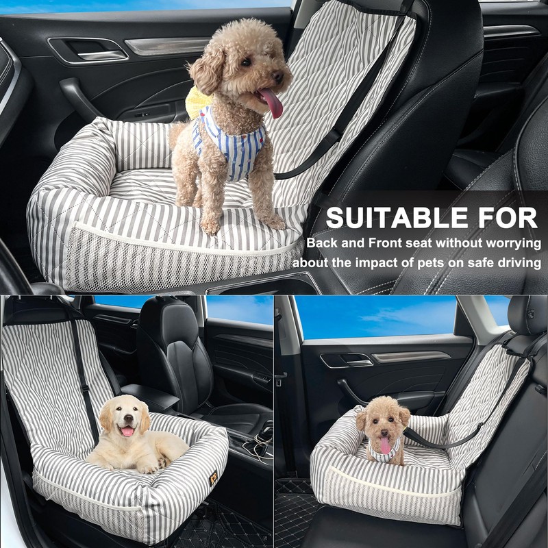 GeerDuo Dog Car Seat for Small and Medium Dogs, Booster