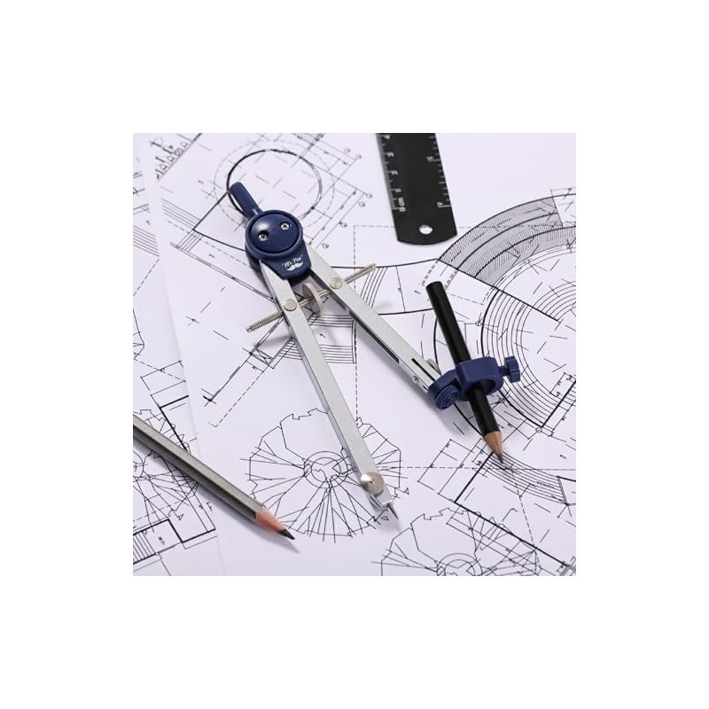 Mr. Pen - Compás para Geometría, Compás con Lápiz, Herramienta
