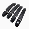 S SIZVER Matte-Black Ready-to-Paint Door Handle Covers Overlay Compatible with