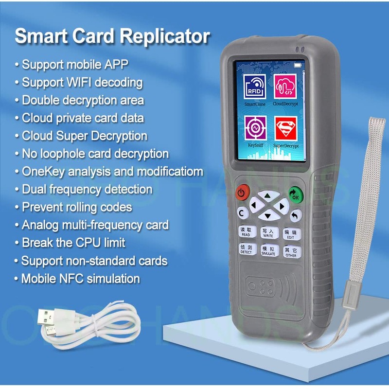 OBO HANDS RFID WiFi CopyKey Full Decoding Function Card Copier/Reader/Writer