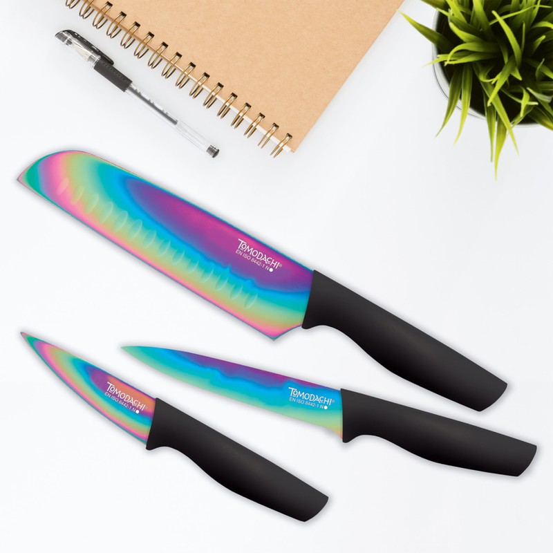 Hampton Forge HMC01A656D Rainbow Titanium – 12 Piece Cutlery Set